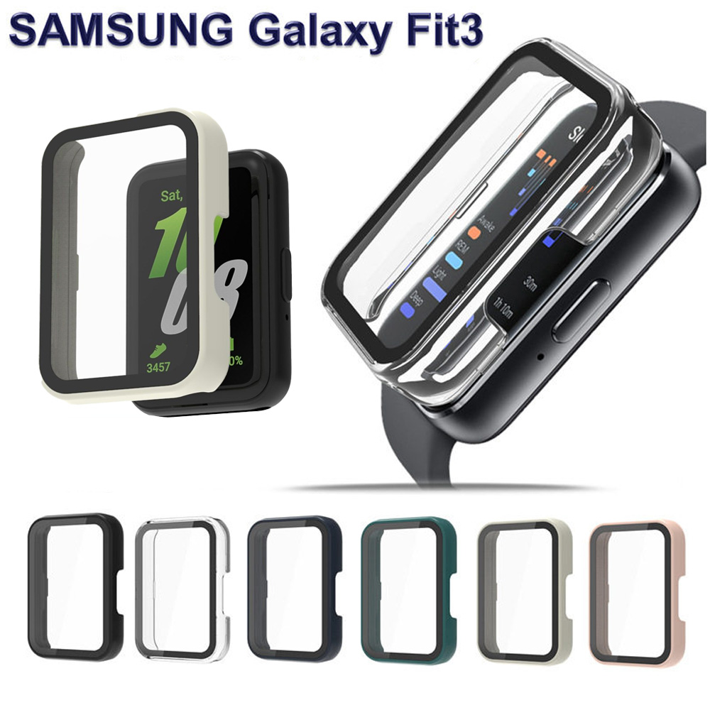 Samsung Smartwatch Accessories - حافظة زجاجية لساعة سامسونج جالاكسي فيت