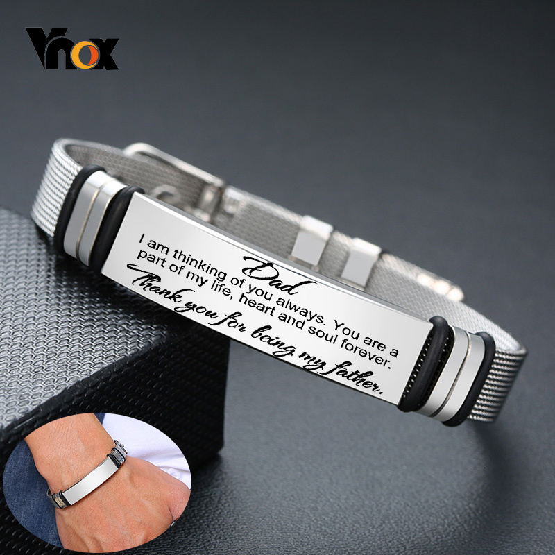 Stainless Mesh Band - أساور Vnox للرجال من الفولاذ المقاوم
