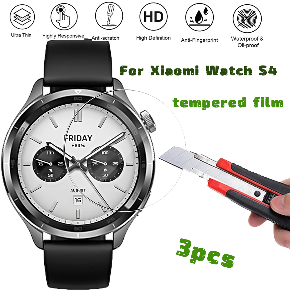 3 قطعة الزجاج المقسى Smartwatc - مراجعة Xiaomi Smartwatch S4 Accessories وسعره
