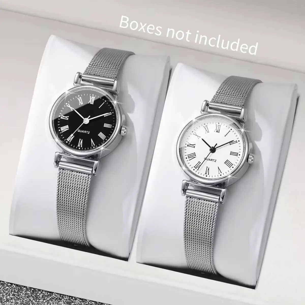 1/2 قطعة ساعة يد نسائية عصرية  - مراجعة Stainless Mesh Band وسعره