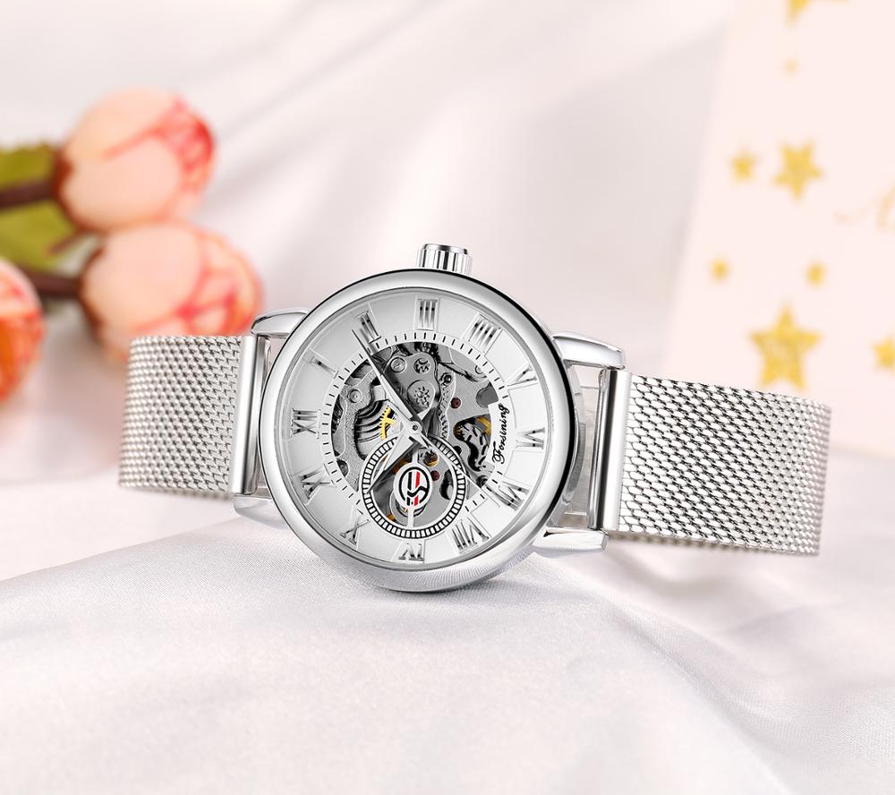 FORSINING-ساعة يد ميكانيكية أو - مراجعة Stainless Mesh Band وسعره