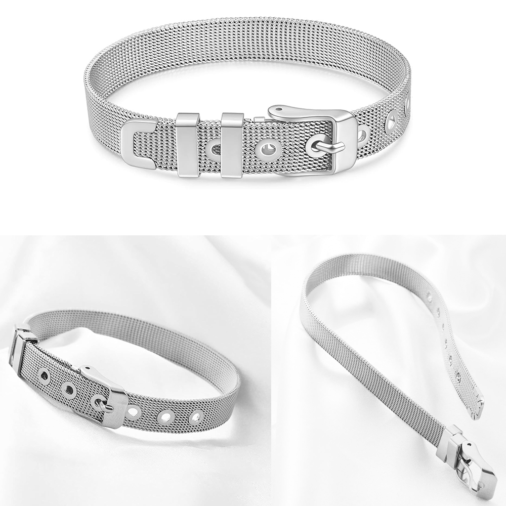 مجوهرات الحرق جرة سوار e للنسا - مراجعة Stainless Mesh Band وسعره