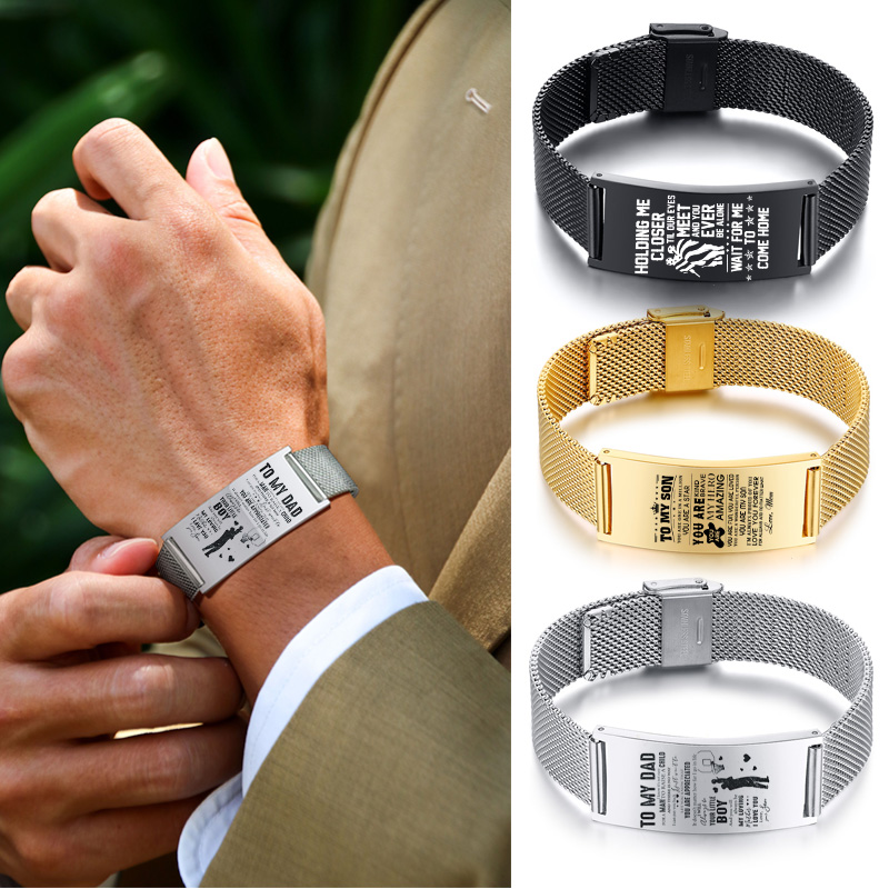 سوار رجالي من الفولاذ المقاوم  - مراجعة Stainless Mesh Band وسعره