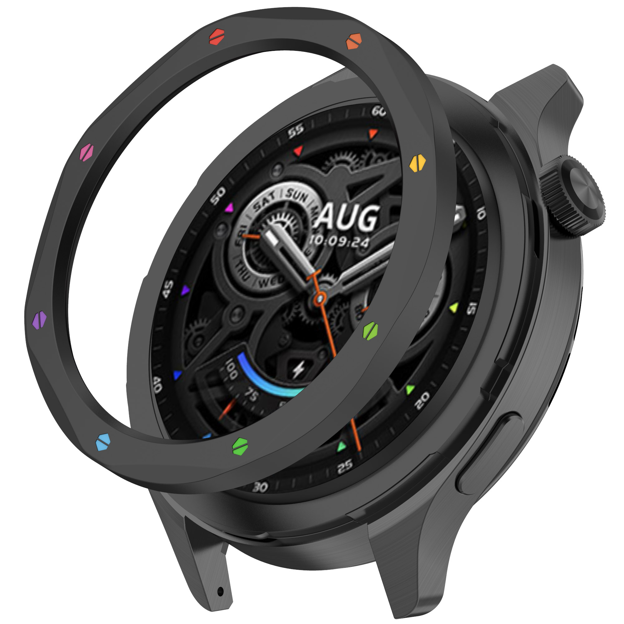 حافظة حلقية معدنية لساعة Xiaom - مراجعة Xiaomi Smartwatch S4 Accessories وسعره