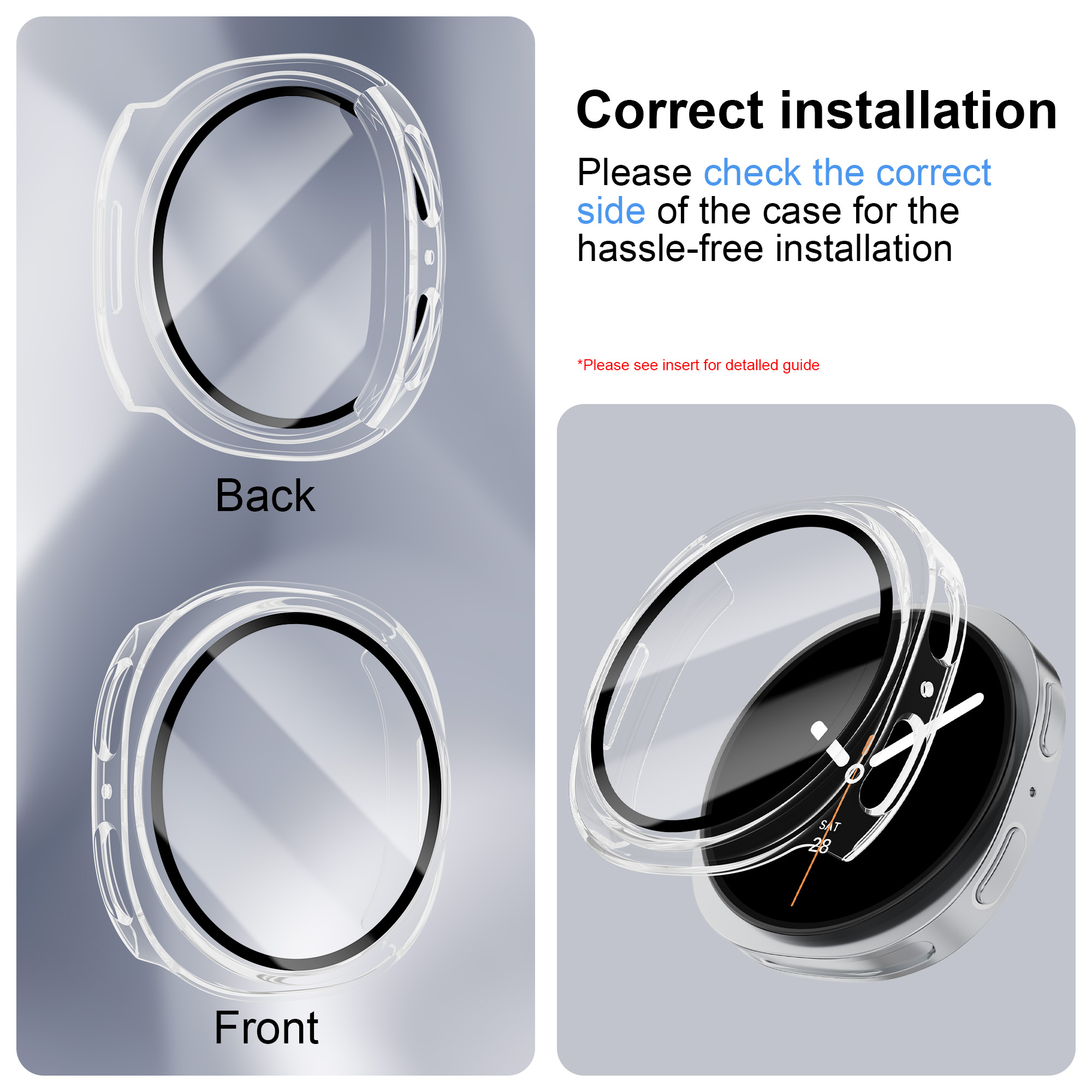 حافظة من الزجاج المقسى + PC لس - مراجعة Samsung Smartwatch Accessories وسعره